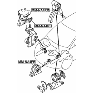 Mounting Engine - FEBEST MMNA4RR