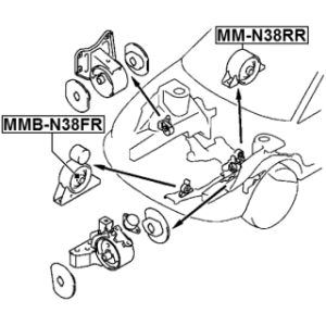 Mounting Engine - FEBEST MMBN38FR
