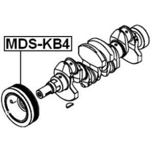 Belt Pulley Crankshaft - FEBEST MDSKB4