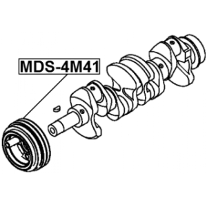 Belt Pulley Crankshaft - FEBEST MDS4M41