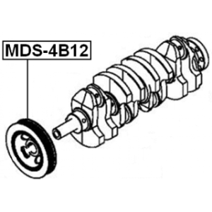 Belt Pulley Crankshaft - FEBEST MDS4B12