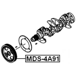 Belt Pulley Crankshaft - FEBEST MDS4A91