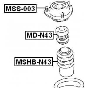 Rubber Buffer Suspension - FEBEST MDN43