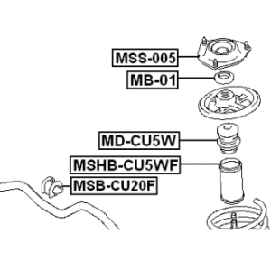 Rubber Buffer Suspension - FEBEST MDCU5W
