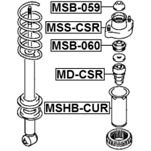 Rubber Buffer Suspension - FEBEST MDCSR