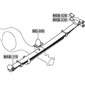 Rubber Buffer Suspension - FEBEST MD006