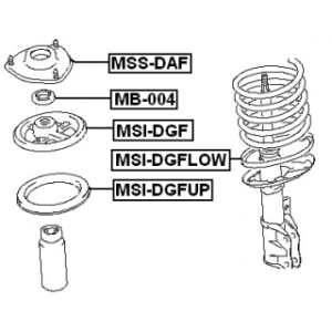Rolling Bearing Suspension Strut Support Mount - FEBEST MB004
