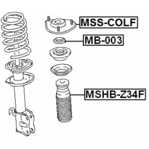 Rolling Bearing Suspension Strut Support Mount - FEBEST MB003
