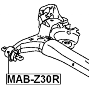 Bushing Axle Beam - FEBEST MABZ30R