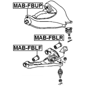 Mounting Control Trailing Arm - FEBEST MABFBLR