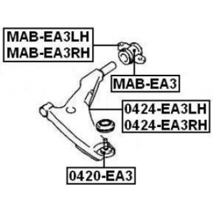 Mounting Control Trailing Arm - FEBEST MABEA3RH