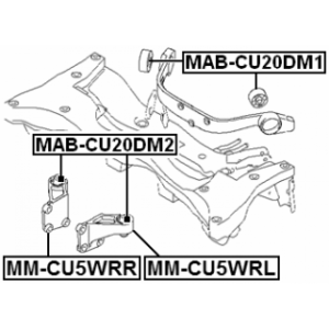 Mounting Differential - FEBEST MABCU20DM1