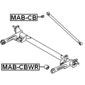 Bushing Axle Beam - FEBEST MABCBWR