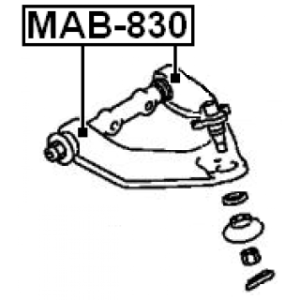 Mounting Control Trailing Arm - FEBEST MAB830