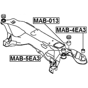 Bushing Axle Beam - FEBEST MAB5EA3