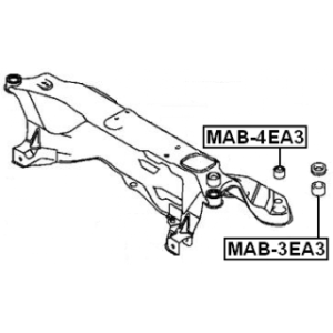 Bushing Axle Beam - FEBEST MAB4EA3