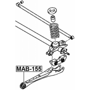 Mounting Control Trailing Arm - FEBEST MAB155