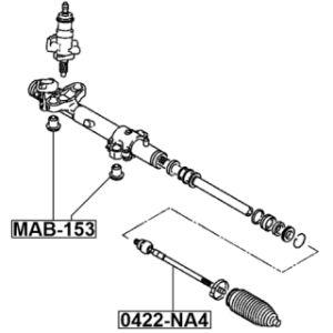 Mounting Steering Gear - FEBEST MAB153