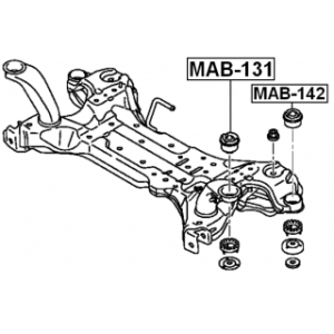 Bushing Axle Beam - FEBEST MAB142