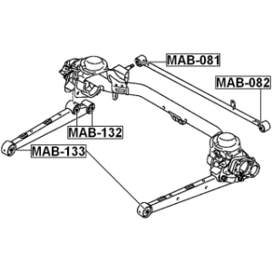 Mounting Control Trailing Arm - FEBEST MAB133