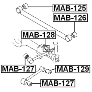 Mounting Control Trailing Arm - FEBEST MAB128