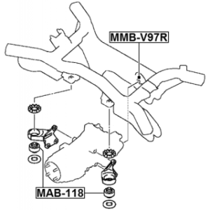 Mounting Differential - FEBEST MAB118