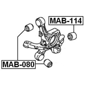 Mounting Control Trailing Arm - FEBEST MAB114