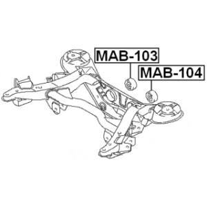 Mounting Differential - FEBEST MAB103