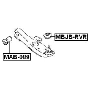 Mounting Control Trailing Arm - FEBEST MAB089