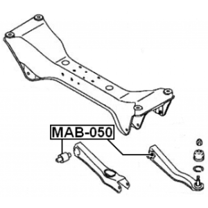 Mounting Control Trailing Arm - FEBEST MAB050
