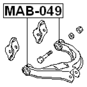 Mounting Control Trailing Arm - FEBEST MAB049