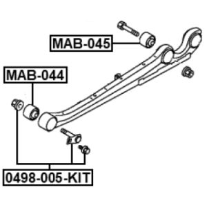 Mounting Control Trailing Arm - FEBEST MAB045