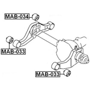 Mounting Differential - FEBEST MAB034