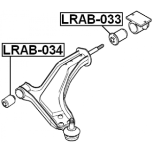 Mounting Control Trailing Arm - FEBEST LRAB034