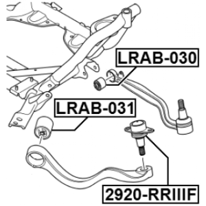 Mounting Control Trailing Arm - FEBEST LRAB031
