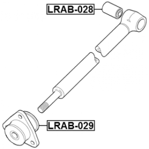 Mounting Control Trailing Arm - FEBEST LRAB029