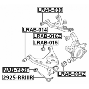 Mounting Control Trailing Arm - FEBEST LRAB015