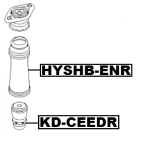 Rubber Buffer Suspension - FEBEST KDCEEDR