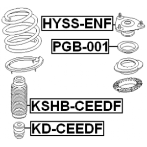 Rubber Buffer Suspension - FEBEST KDCEEDF