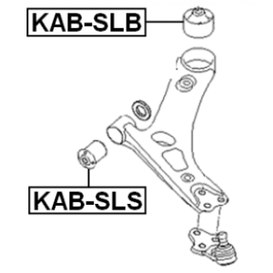 Mounting Control Trailing Arm - FEBEST KABSLS