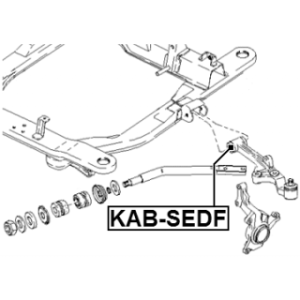 Mounting Control Trailing Arm - FEBEST KABSEDF