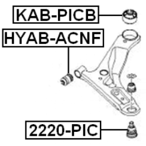 Mounting Control Trailing Arm - FEBEST KABPICB