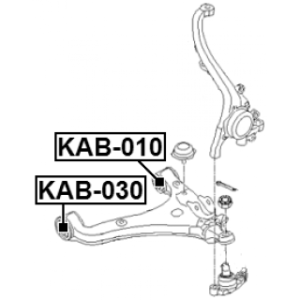 Mounting Control Trailing Arm - FEBEST KAB030