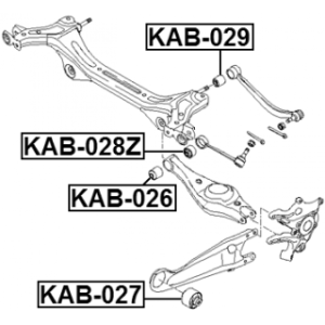 Mounting Control Trailing Arm - FEBEST KAB027