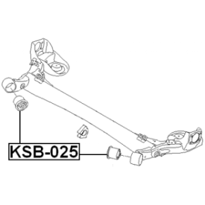 Bushing Axle Beam - FEBEST KAB025