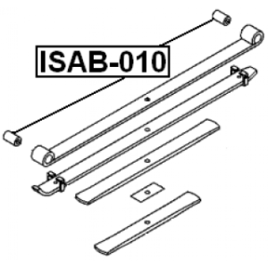 Bushing Leaf Spring - FEBEST ISAB010