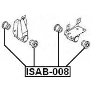 Mounting Control Trailing Arm - FEBEST ISAB008