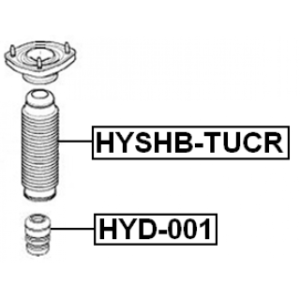 Protective Cap Bellow Shock Absorber - FEBEST HYSHBTUCR