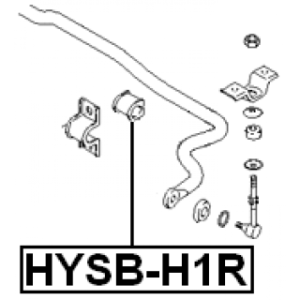 Mounting Stabiliser Bar - FEBEST HYSBH1R