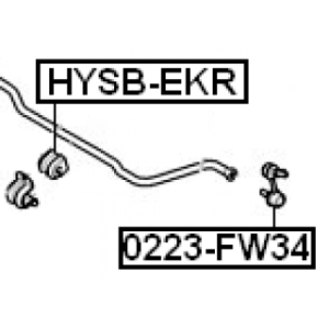 Mounting Stabiliser Bar - FEBEST HYSBEKR